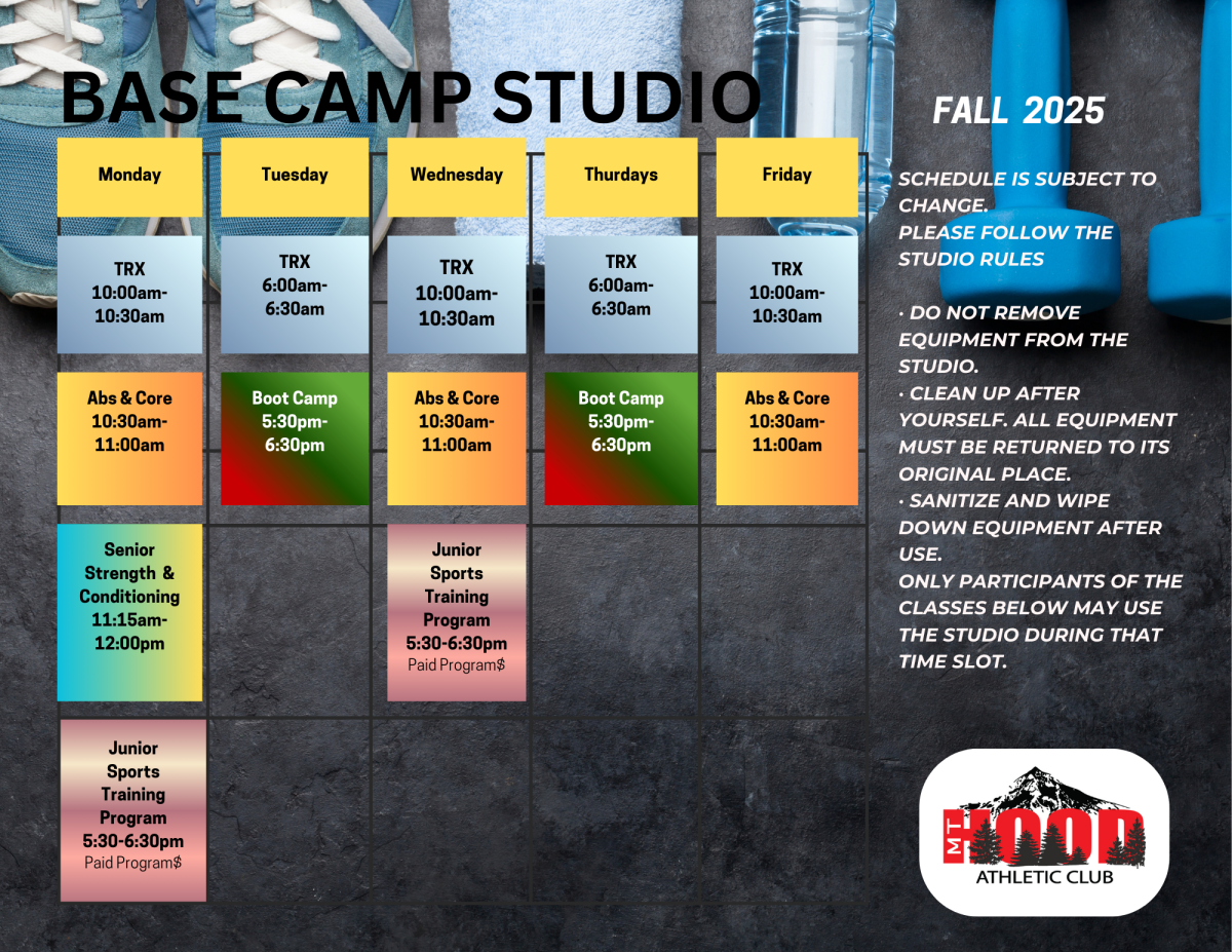 Fall 2025 Base Camp Schedule Landscape Flyer